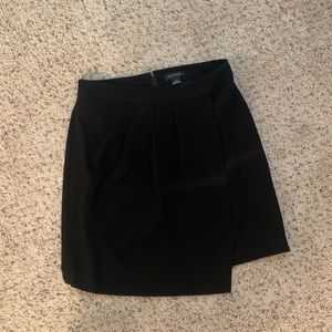Club Monaco black faux wrap skirt